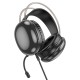 Дротові навушники HOCO W109 Plus Rich channel gaming headphones RGB USB Black